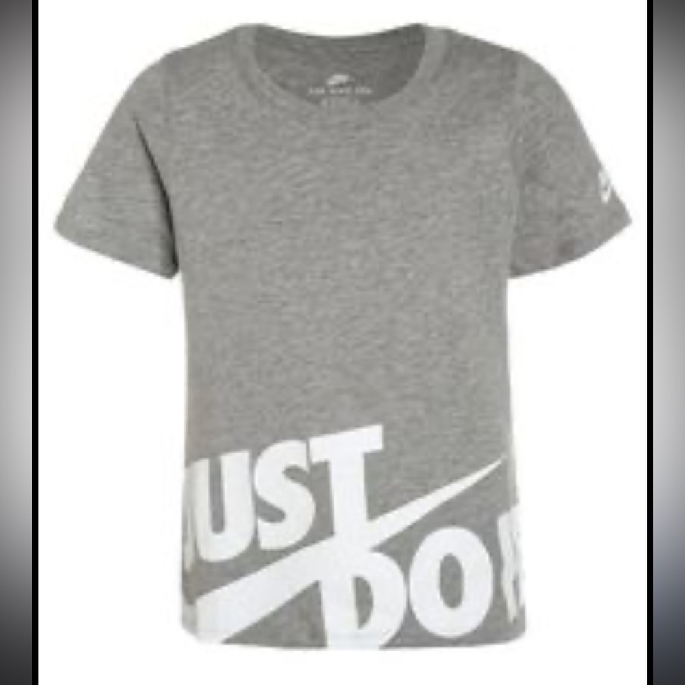Nike Kids Gray 'Just Do It' T-Shirt